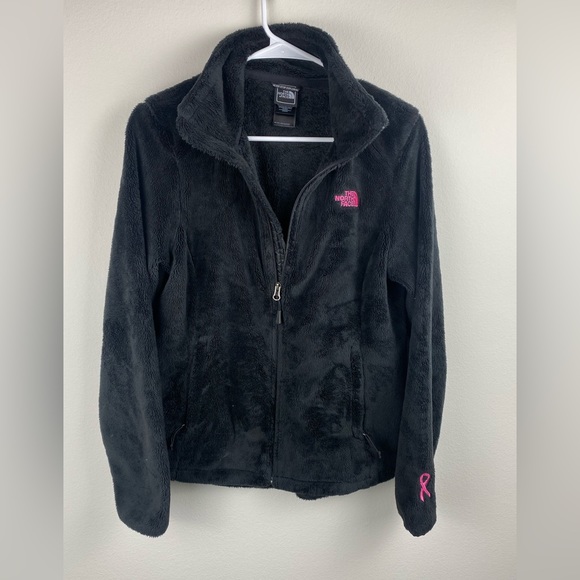 The North Face Jackets & Blazers - The North Face Women's Pink Ribbon Osito 2 Black Fleece Jacket Size Small